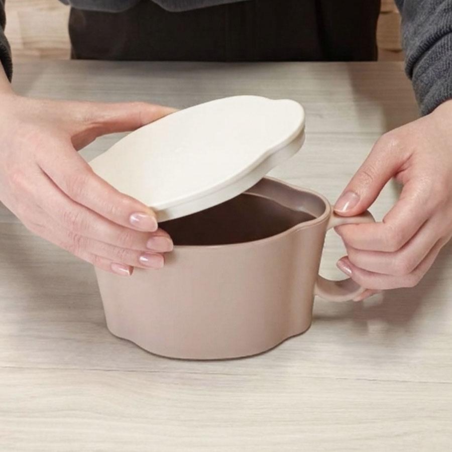 電子レンジOK パウチ専用 ミールマグ MEAL MUG maag. 耐熱マグカップ  蓋付き  食器洗浄機対応 時短 食事 完結 皿不要 持ちやすいハンドル付 【管理栄養士監修】 |  | 13