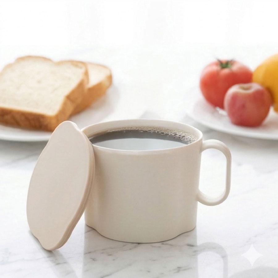 電子レンジOK パウチ専用 ミールマグ MEAL MUG maag. 耐熱マグカップ  蓋付き  食器洗浄機対応 時短 食事 完結 皿不要 持ちやすいハンドル付 【管理栄養士監修】 |  | 08