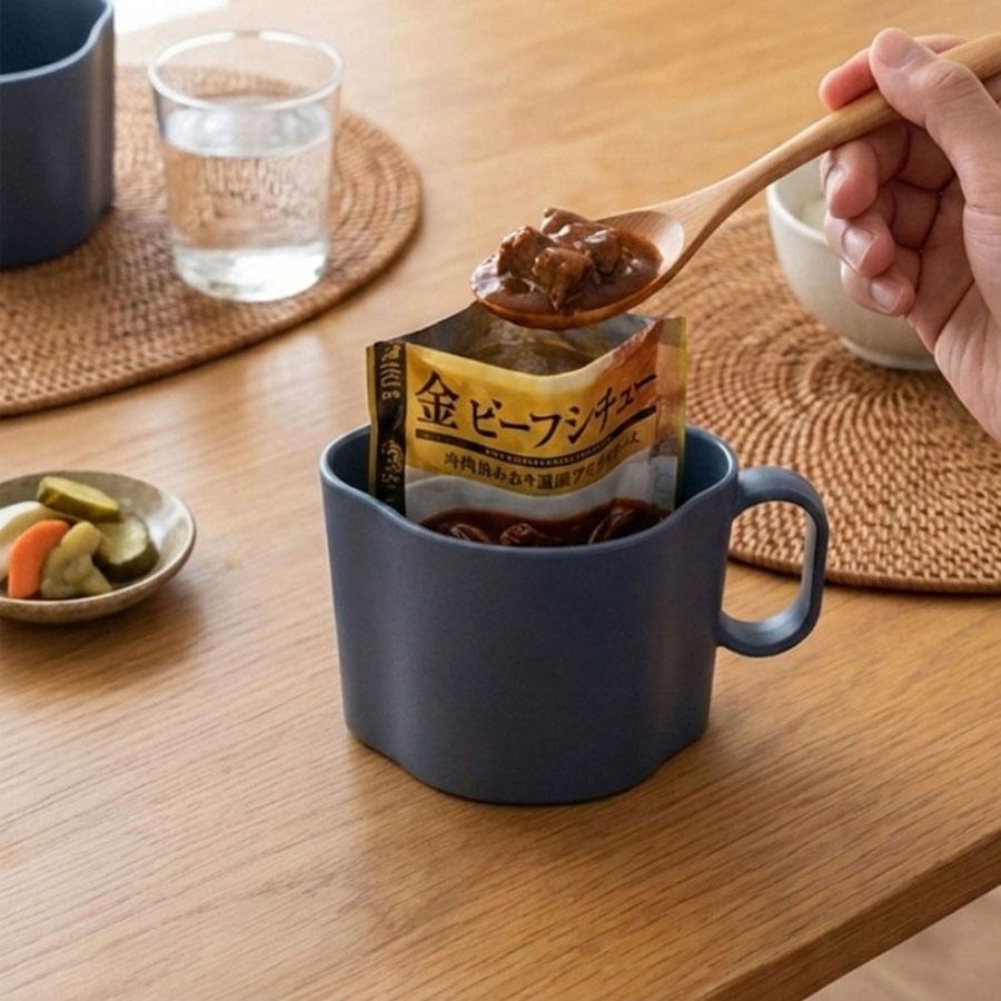 電子レンジOK パウチ専用 ミールマグ MEAL MUG maag. 耐熱マグカップ  蓋付き  食器洗浄機対応 時短 食事 完結 皿不要 持ちやすいハンドル付 【管理栄養士監修】 |  | 09