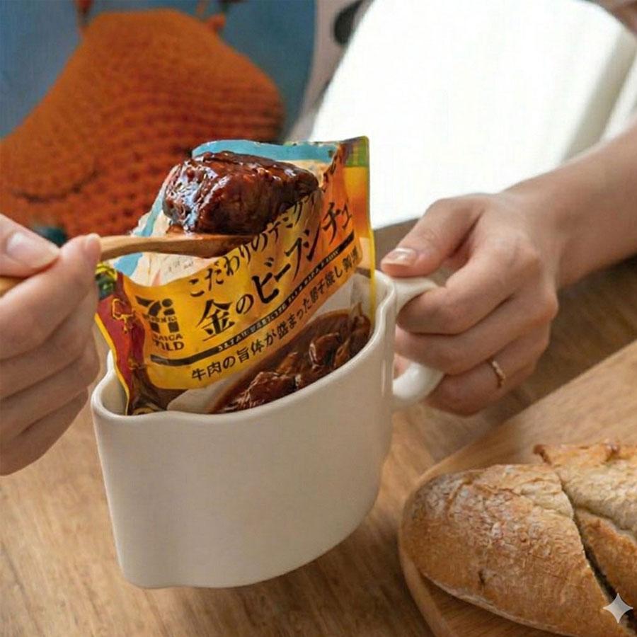 電子レンジOK パウチ専用 ミールマグ MEAL MUG maag. 耐熱マグカップ  蓋付き  食器洗浄機対応 時短 食事 完結 皿不要 持ちやすいハンドル付 【管理栄養士監修】 |  | 10