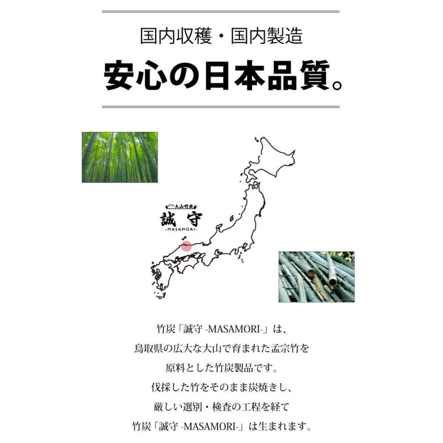 除湿脱臭 国産竹炭 室内用 調湿竹炭  誠守  中袋 [17×25cm]x1袋 大山竹炭 鳥取県認定グリーン商品 「誠守」 |  | 04