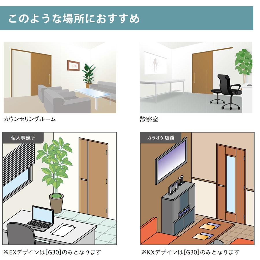 DAIKEN OMOIYARI 防音ドア 【見切り枠（対応壁厚223.5） 片開き［G30