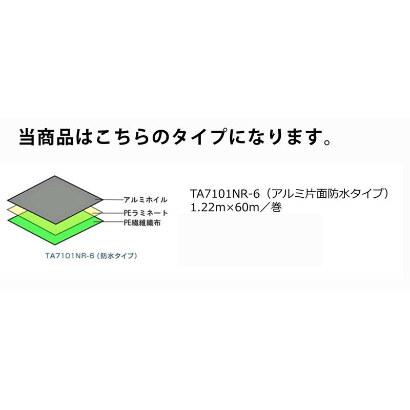 屋根 遮熱シート タープホイル 遮熱材 3層 アルミ片面防水タイプ 穴