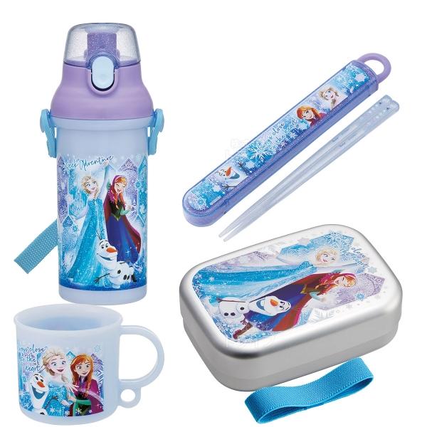 アナと雪の女王 25 お買得４点セット アルミお弁当箱 370ml 箸＆箸箱 コップ プラ水筒 | 