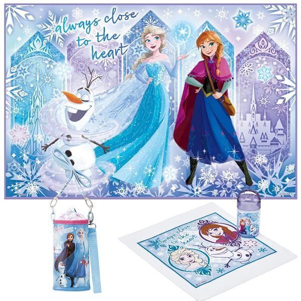 アナと雪の女王 25 ペットボトルカバー 抗菌おしぼり レジャーシート ３点セット | 