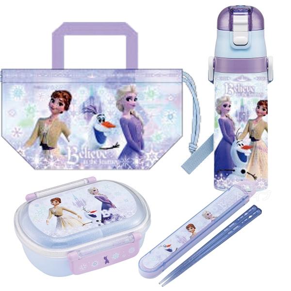 アナと雪の女王 ランチセット(お弁当箱・水筒・箸など) アナと雪の女王 26 お買得4点セット お弁当箱 中子付 360ml 箸＆箸箱
