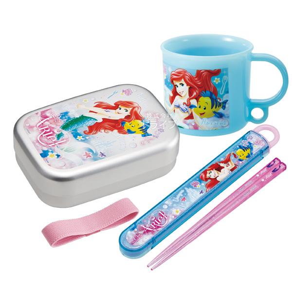 リトルマーメイド アリエル アルミお弁当箱 370ml 箸＆箸箱 コップセット | 
