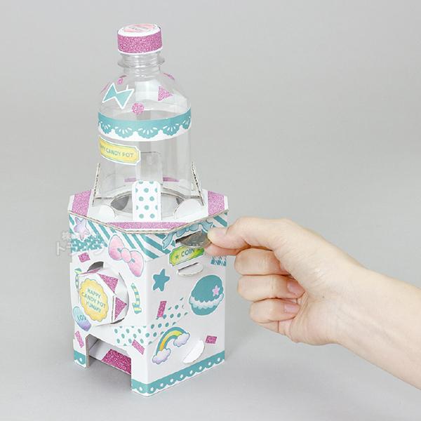 ペーパークラフト キャンディーポット貯金箱 ネコポス対応品 558912 ラッピング不可 |  | 02