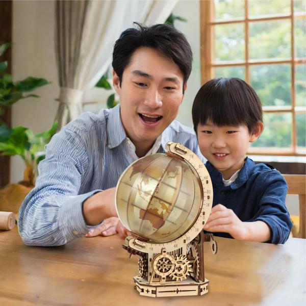 ウッドパズル地球儀  工作キット 58416 584164 ラッピング不可 |  | 04