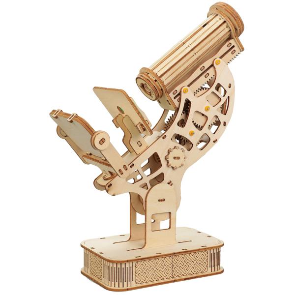木製顕微鏡クラフトキット 工作キット  58430 ネコポス対応品 584300 夏休み 自由研究 工作 | 