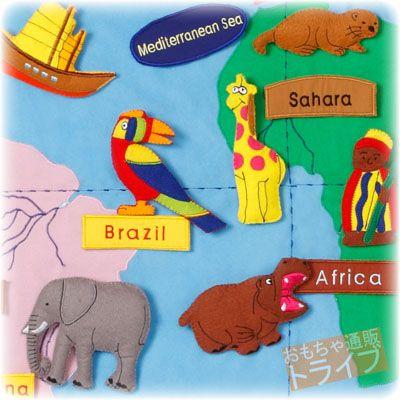 フェルト教材 世界地図 WORLD MAP 90×120cm 151088 ラッピング不可 |  | 01