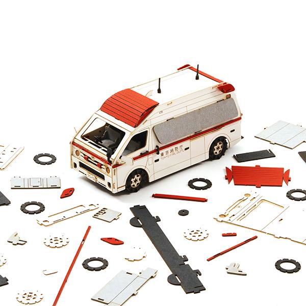 ペーパークラフト カーズクラフト 救急車 CC-E3 ネコポス対応品 654269 |  | 02