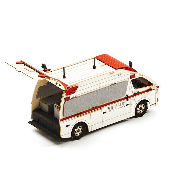 ペーパークラフト カーズクラフト 救急車 CC-E3 ネコポス対応品 654269 |  | 05