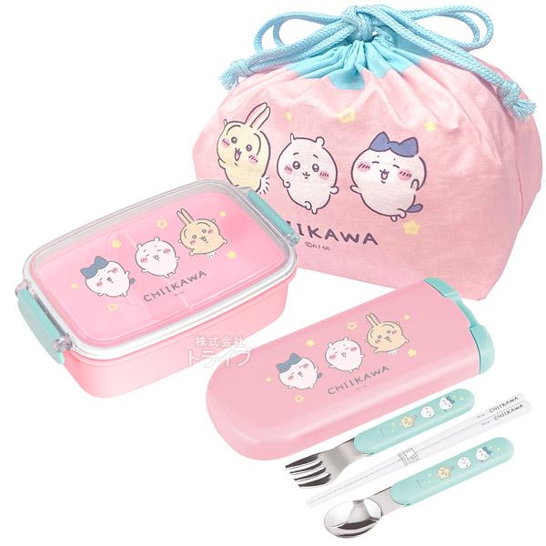 ちいかわ キッズ 角型お弁当箱 500ml トリオ 巾着セット : おもちゃ