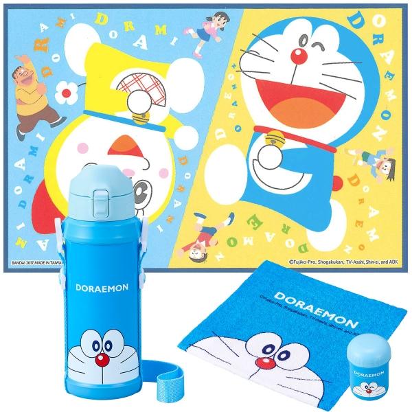 ドラえもん ステンレスボトル 600ml おしぼり レジャーシート ３点セット | 