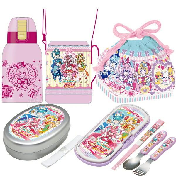 春のコレクション トリオ アルミお弁当箱 プリキュア デリシャスパーティ 5月下旬入荷予定 送料無料 人気キャラクターのランチグッズがお買得なセットに 巾着 セット カバー付きステンレスボトル 弁当箱 水筒 Gfcintl Com