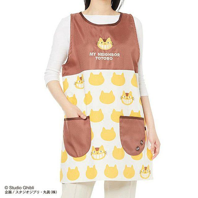 エプロン 割烹着 となりのトトロ ネコバスシルエット  ネコポス対応品 768176 | 