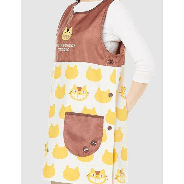 エプロン 割烹着 となりのトトロ ネコバスシルエット  ネコポス対応品 768176 |  | 03