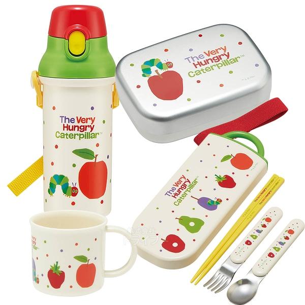 はらぺこあおむし お買得４点セット アルミお弁当箱 370ml トリオ コップ プラ水筒 | 
