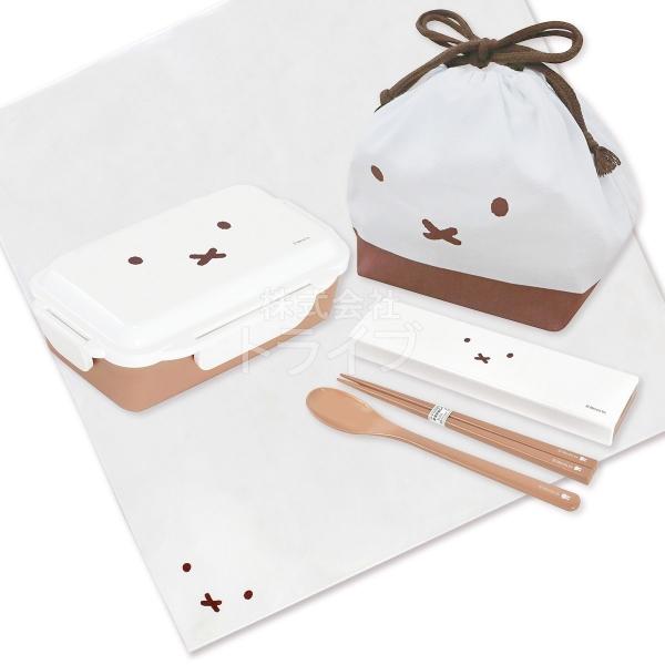 ミッフィー フェイス お買得４点セット お弁当箱 500ml コンビ ランチクロス 巾着 | 