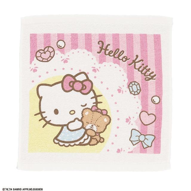 ケース付き ハンドタオル 2絵柄組 ハローキティ ドレスアップデー899696  置配対応 |  | 02