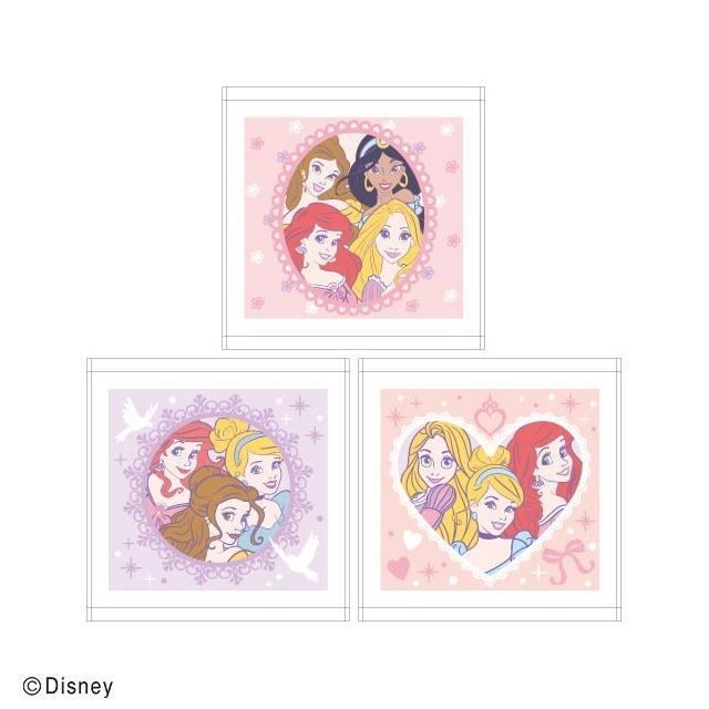 ハンドタオル 3絵柄組 ディズニー プリンセス キラキラキューティ 899863 ネコポス対応品 | 