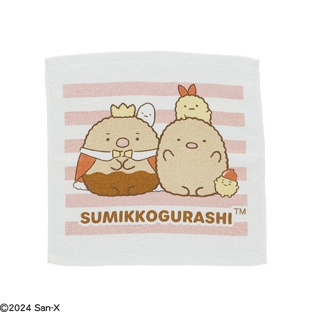 1月上旬入荷予定 ハンドタオル 3絵柄組 すみっコぐらし たべもの王国 899917 ネコポス対応品 |  | 03