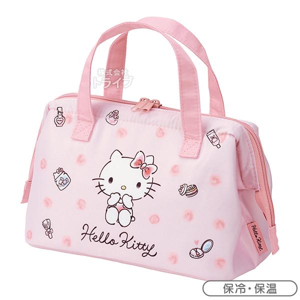 ハローキティ 水彩コスメ がま口型 ランチバッグ 保温 保冷 対応 KGA1 ネコポス対応品 688119 | 