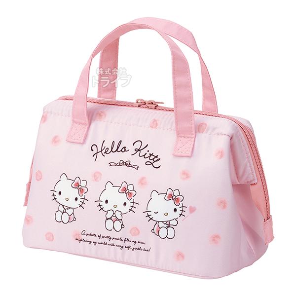 ハローキティ 水彩コスメ がま口型 ランチバッグ 保温 保冷 対応 KGA1 ネコポス対応品 688119 |  | 02