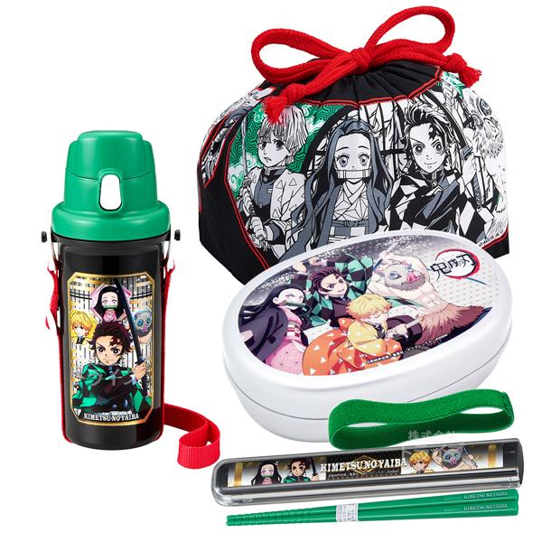 鬼滅の刃 抗菌 アルミ お弁当箱 仕切付 500ml 箸 箸箱 巾着 プラ水筒 お買得4点セット Kny Halupbset おもちゃ通販 トライブ 通販 Yahoo ショッピング