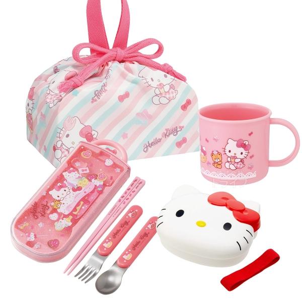 2月上旬入荷予定 ハローキティ 26 お買得４点セット ダイカットランチボックス トリオ コップ 巾着セット | 