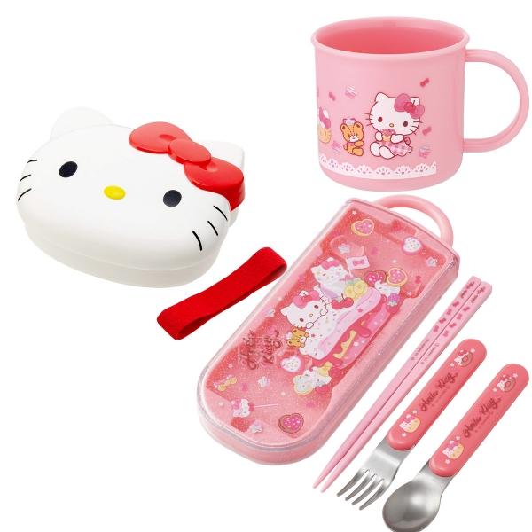 2月上旬入荷予定 ハローキティ 26 ダイカットランチボックス トリオ コップセット LBD2 | 