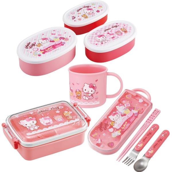 ハローキティ 26 お買得4点セット 角型お弁当箱 450ml トリオ コップ