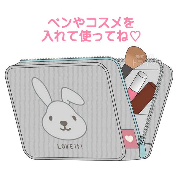 ラヴィット！ ラッピー コーデュロイ スクエアポーチ ネコポス