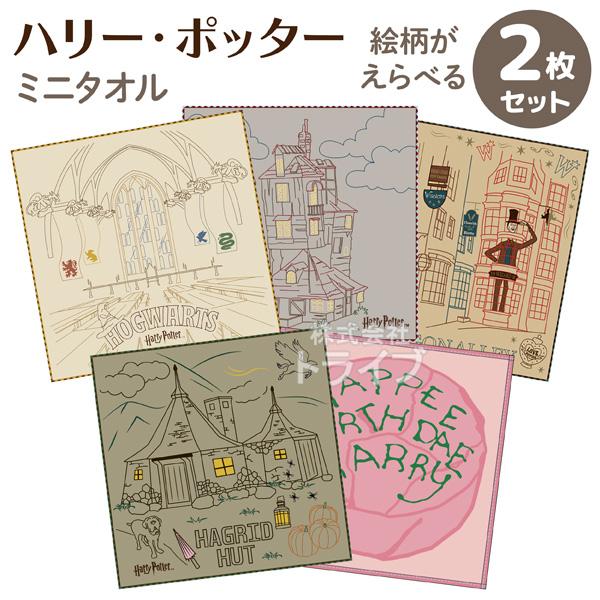 ハリーポッター 絵柄が選べる ミニ タオル お買得２枚セット  ネコポス対応品 | 