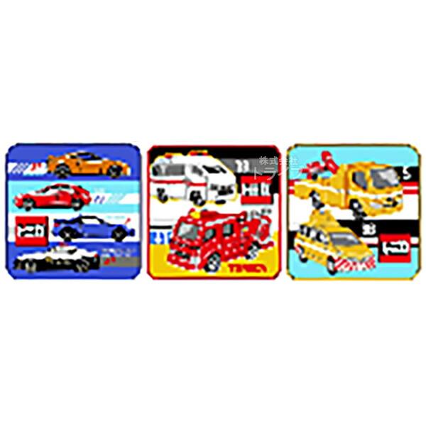 トミカ ループ付きハンドタオル ミニタオル３絵柄組 お買得セット ネコポス対応品 |  | 02