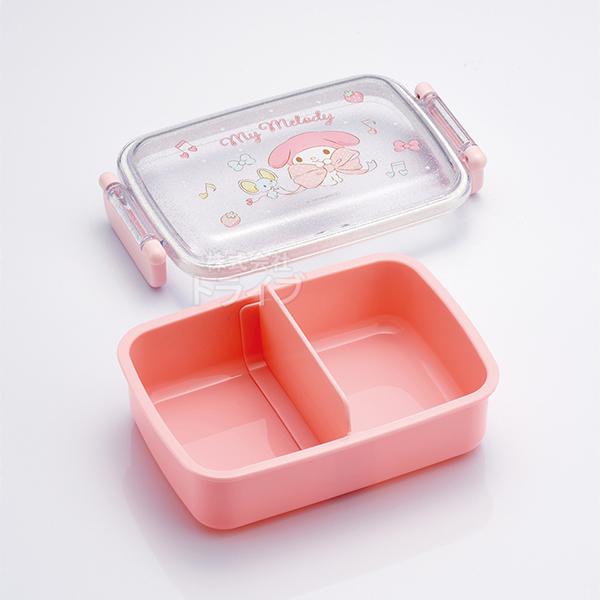 マイメロディ ビッグリボン 角型お弁当箱 仕切り付 450ml 抗菌 食洗機