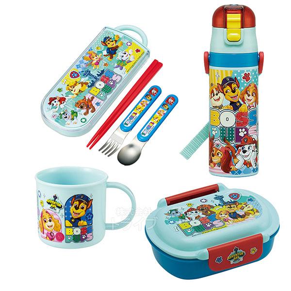 パウパトロール 水筒　弁当箱　箸　トリオセット　コップ　値引きバラ売り不可５ パウパトロール 26 お買得4点セット 洗いやすいお弁当箱 360ml トリオ