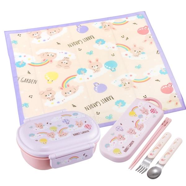 ラビットガーデン 抗菌 お弁当箱 中子付 360ml トリオ ランチクロスセット | 