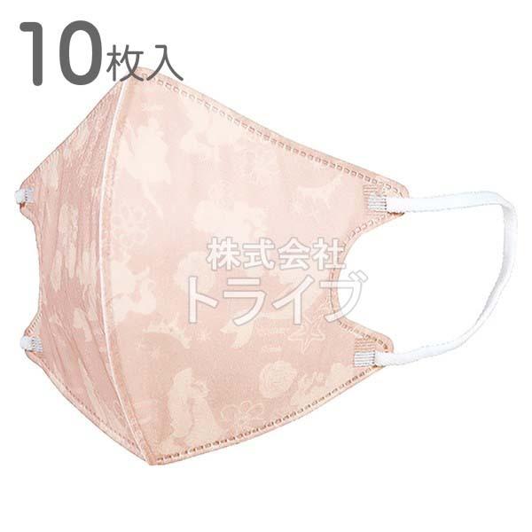 不織布 立体マスク 大人用 10枚入 ディズニー プリンセス MSKS4 ネコポス対応品 573125 ラッピング不可 | 