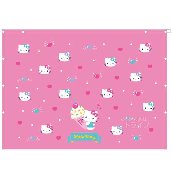 ラップタオル 巻きタオル プールタオル 80cm丈 ハローキティ シンプル