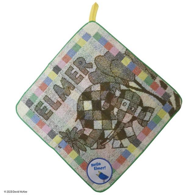 ぞうのエルマー ピクチャードエルマー ループ付きハンドタオル ネコポス対応品 888614 | 