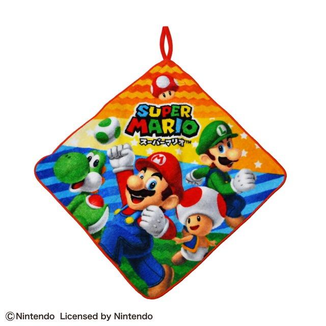 ループ付きハンドタオル スーパーマリオ アクションスター ネコポス対応品 723489 | 