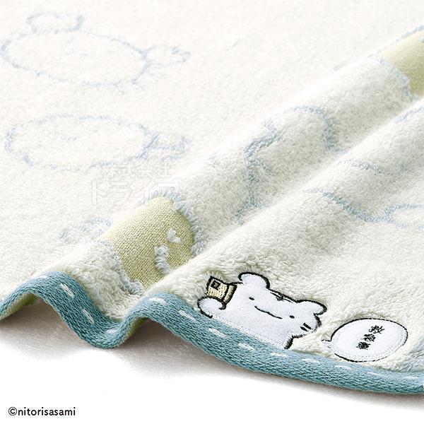 [特価50％OFF]ループ付き ウォッシュタオル 34×35cm かに爪フライとえびフライ ブルー ホワイトタイガーとブラックタイガー ネコポス対応 |  | 01