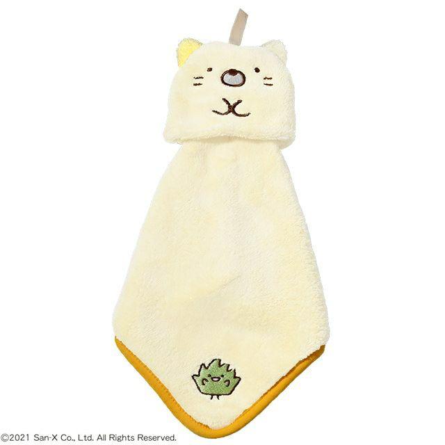 ループ付き マイクロファイバー ハンドタオル すみっコぐらし ねことおでかけ ネコポス対応品 723779 | 