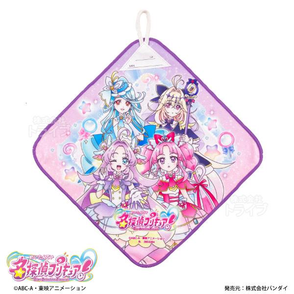 3月下旬入荷予定 名探偵プリキュア！ ループ付きハンドタオル 3絵柄組 マイクロファイバー ネコポス対応品 005948 |  | 01