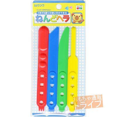 ねんどへら 粘土ヘラ 4本で12種類の使い方が出来ます Pt649 ネコポス対応品 Spatula おもちゃ通販 トライブ 通販 Yahoo ショッピング