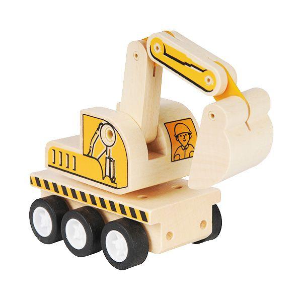 タイガートライブ 木製玩具 はたらくくるま工事現場 ショベルカー