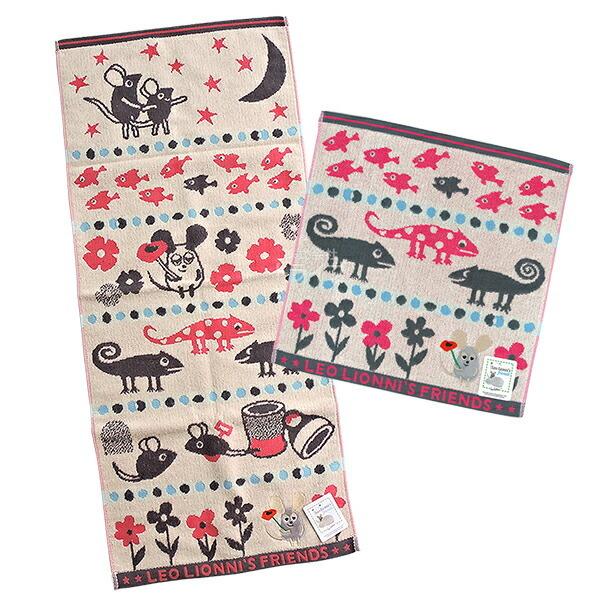 レオ・レオニ フレデリック ワークス ジャカード フェイスタオル ハンドタオル セット ネコポス対応品 | 