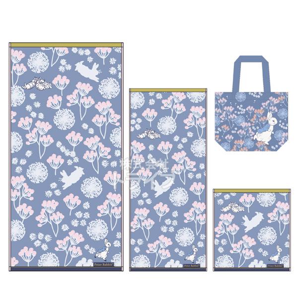 ピーターラビット ブルーブルーミング タオル３種 ミニバッグ お買得４点セット | 